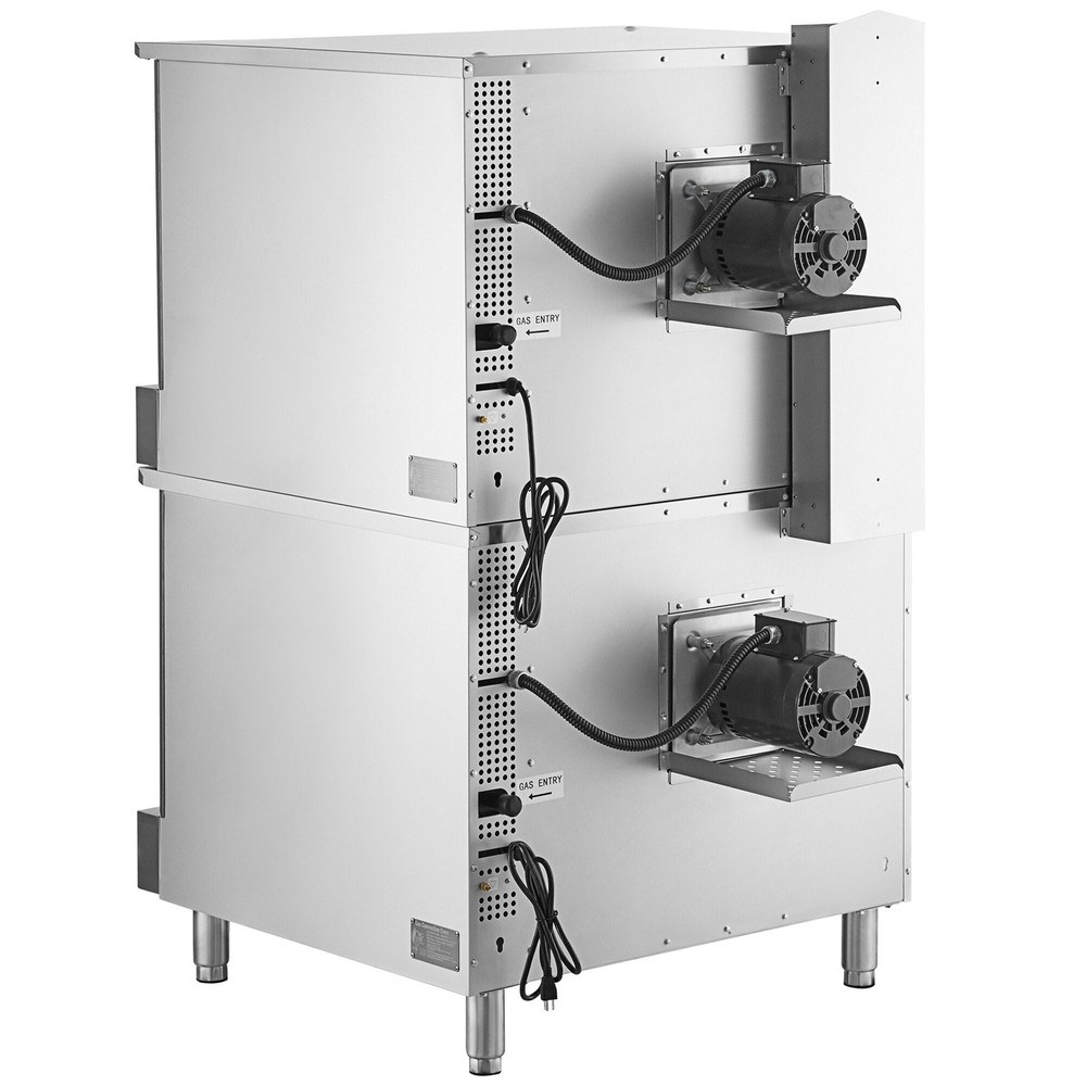 Deep Depth Double Deck Full Size Liquid Propane Convection Oven with Legs