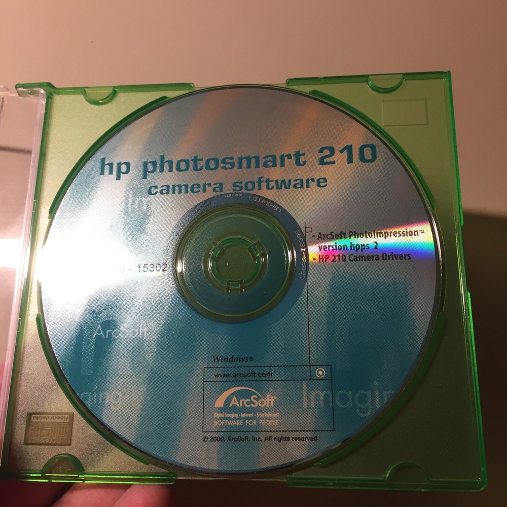 Vintage HP PhotoSmart 210 Camera Software CD