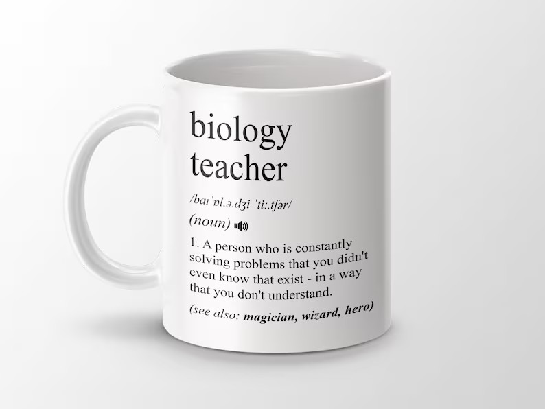 Biology Teacher Definition Mug Coffee Cup Gift