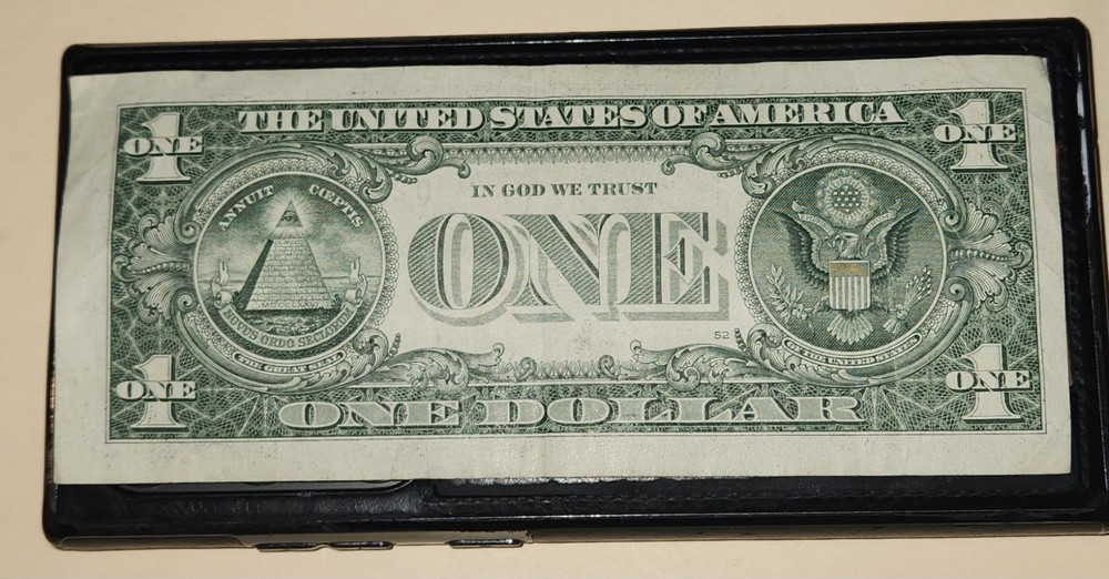 $1 Bill Misaligned Miscut Error