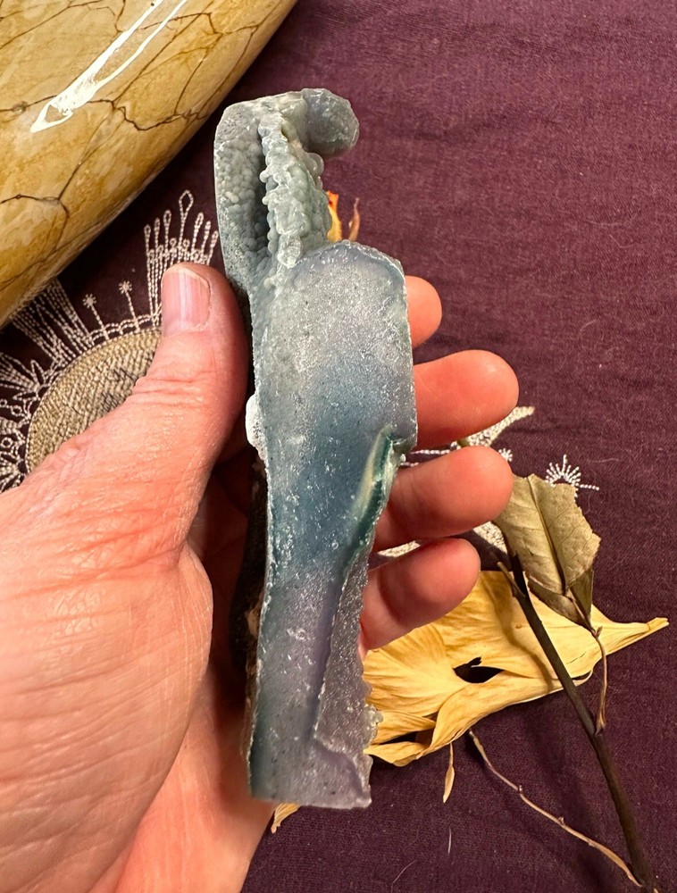 Grape Agate Raw And Polished Point, Grape Agate Tower, All Natural