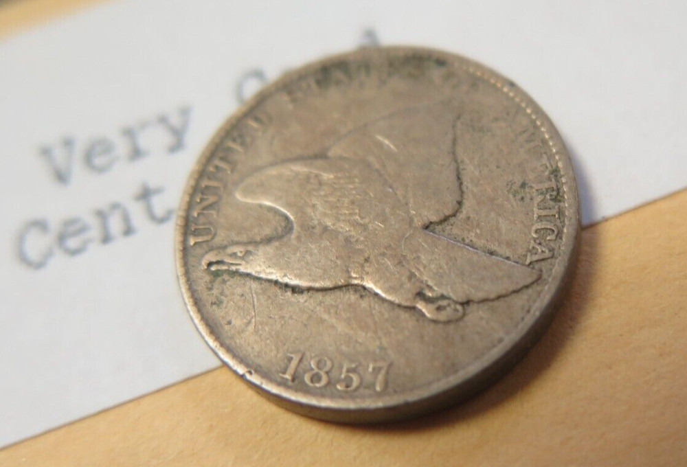 1857 Philadelphia Mint Copper-Nickel Flying Eagle Cent