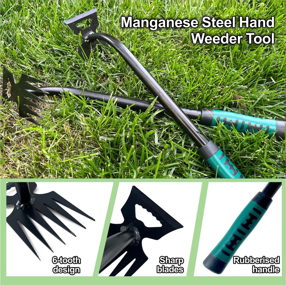 Weed Puller Tool-2Pcs Gardening Hand Weeder Tools, 2025 New Weeding Green