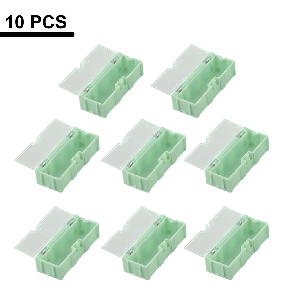 Practical Plastic Box for Securely Storing Electronic Components 10 Pack