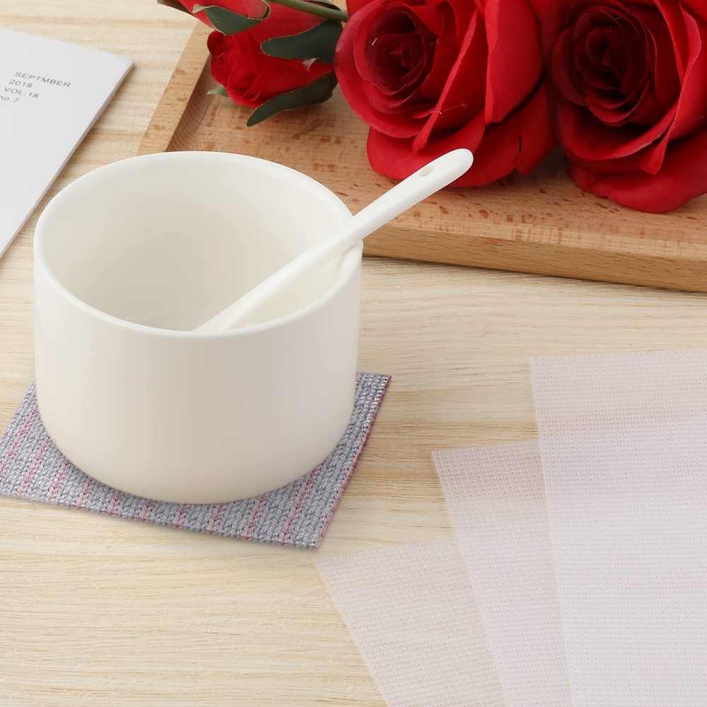 18pcs Plastic Mesh Canvas Sheets 11x8.2in, 14 Count White Needlepoint Canvas ...