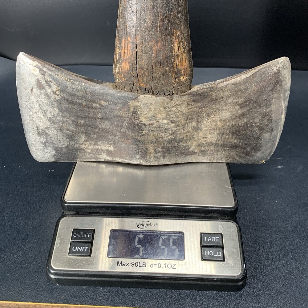 Vintage PLUMB #4 Pound Double Bit Axe Still Solid Fit, Axe Head Not Loose.