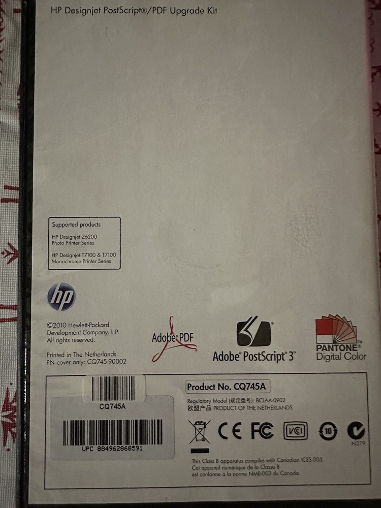 CQ745A HP Designjet Adobe Postscript 3 Software