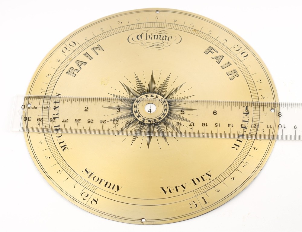 Barometer brass Dial Large 8"-BD-90