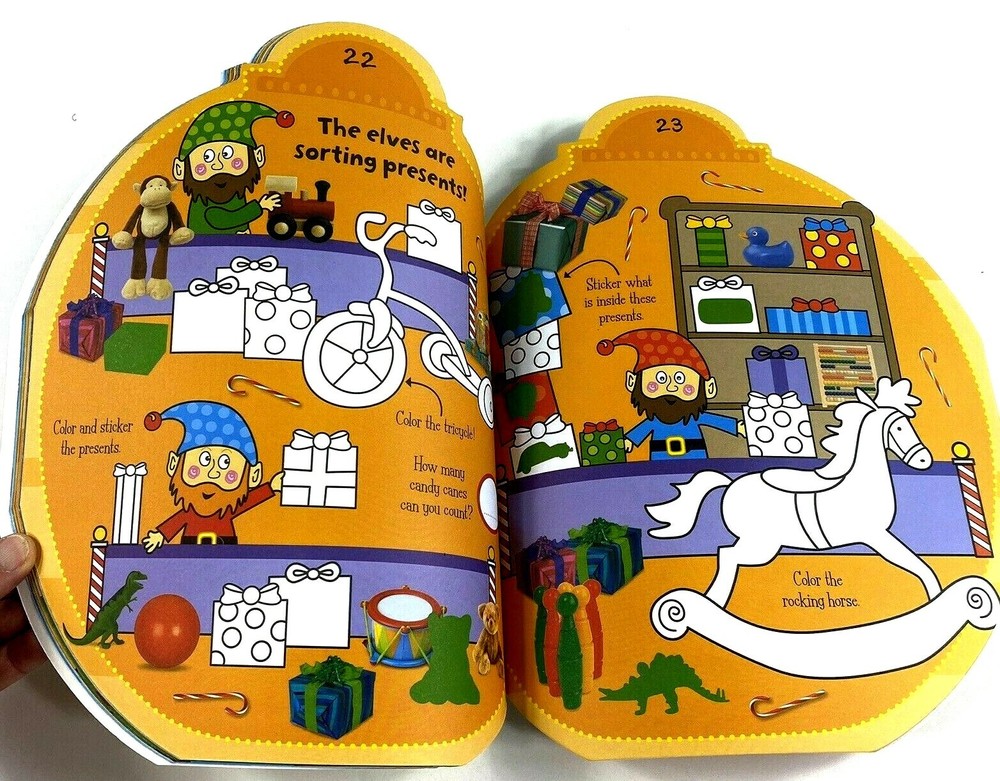 1000 Christmas Stickers Activity Book - NEW