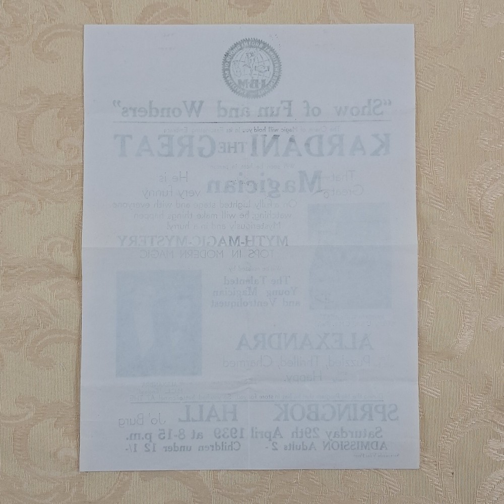 Magic Vintage Collectable Kardani The Great Broadside