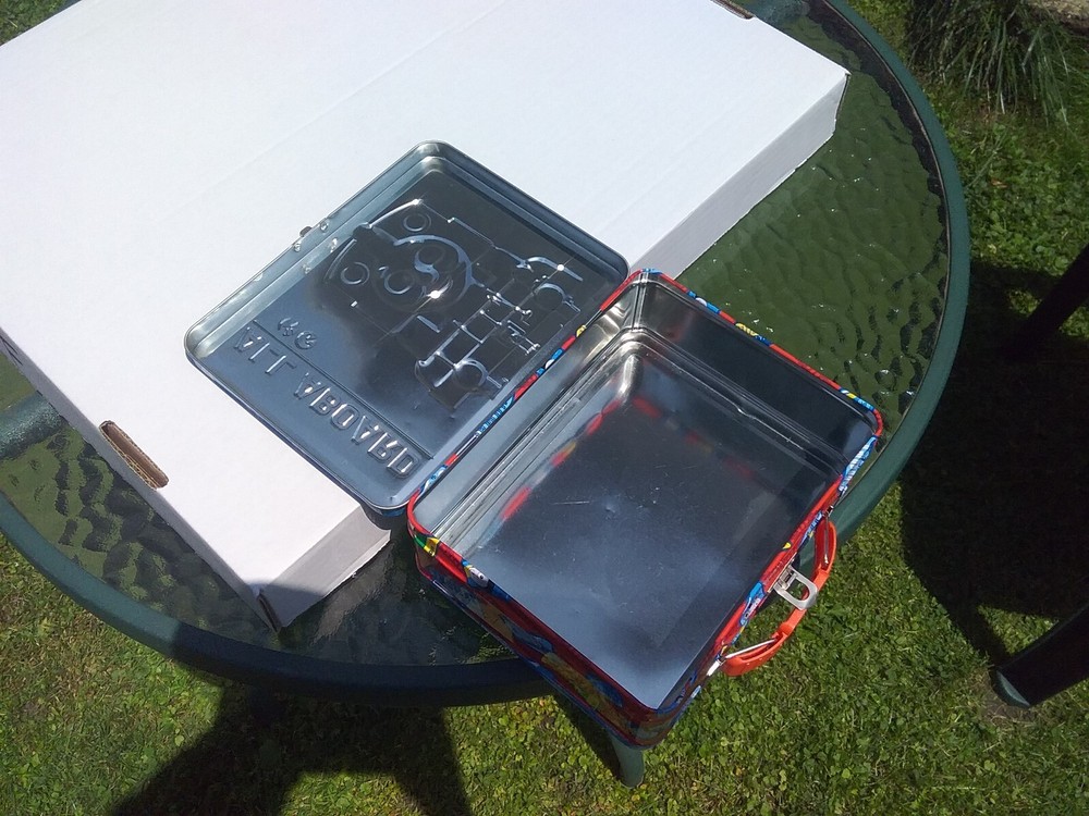 RARE THOMAS THE TRAIN METAL ALL ABOARD LUNCHBOX LUNCH BOX