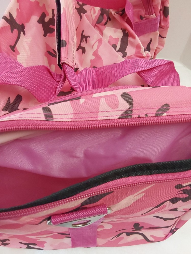 Class 5 Outdoors Pink Camouflage Duffle Bag W/Handle & Padded Shoulder Strap