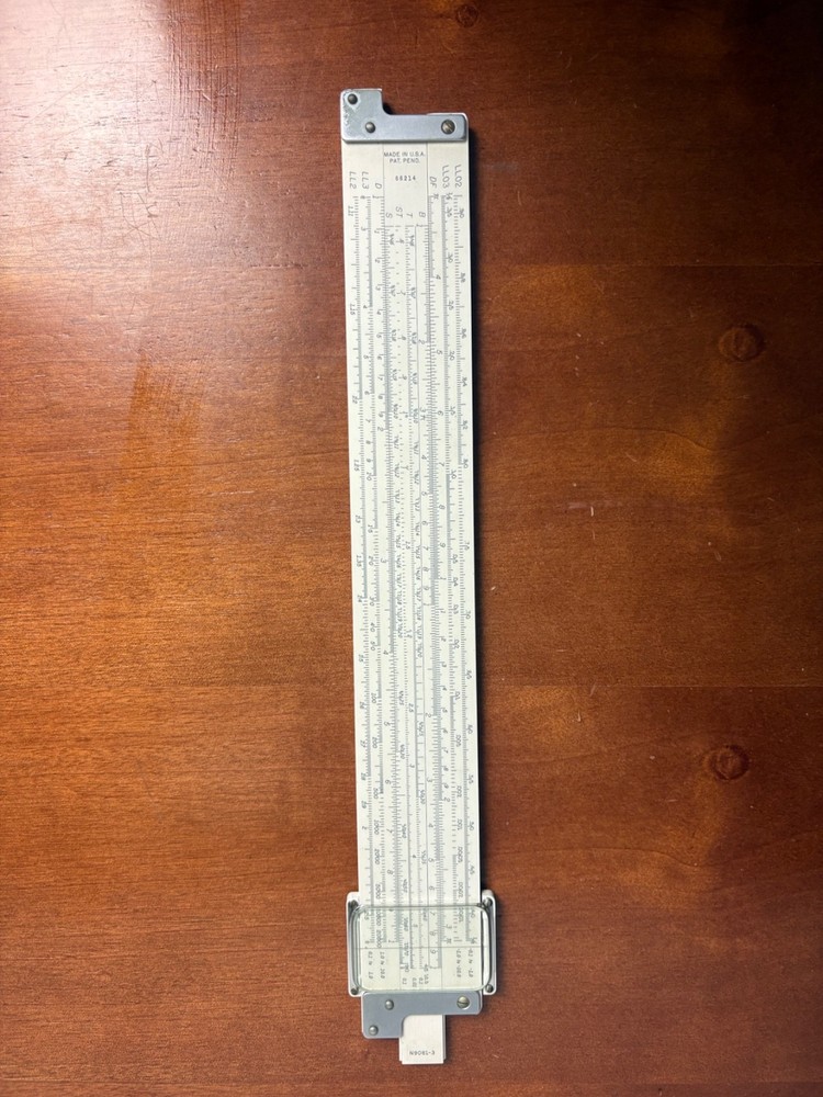 Keuffel & Esser K&E 4081-3 Log Log Duplex Decitrig Slide Rule w/ Case