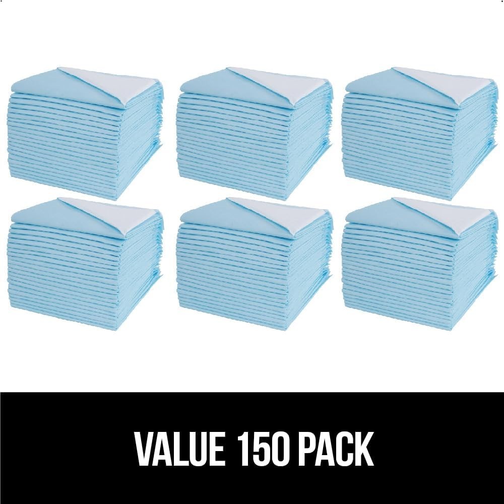 Gorilla Guard 5-Layer Disposable Puppy Pads, Absorbent & Leakproof, 25 Count