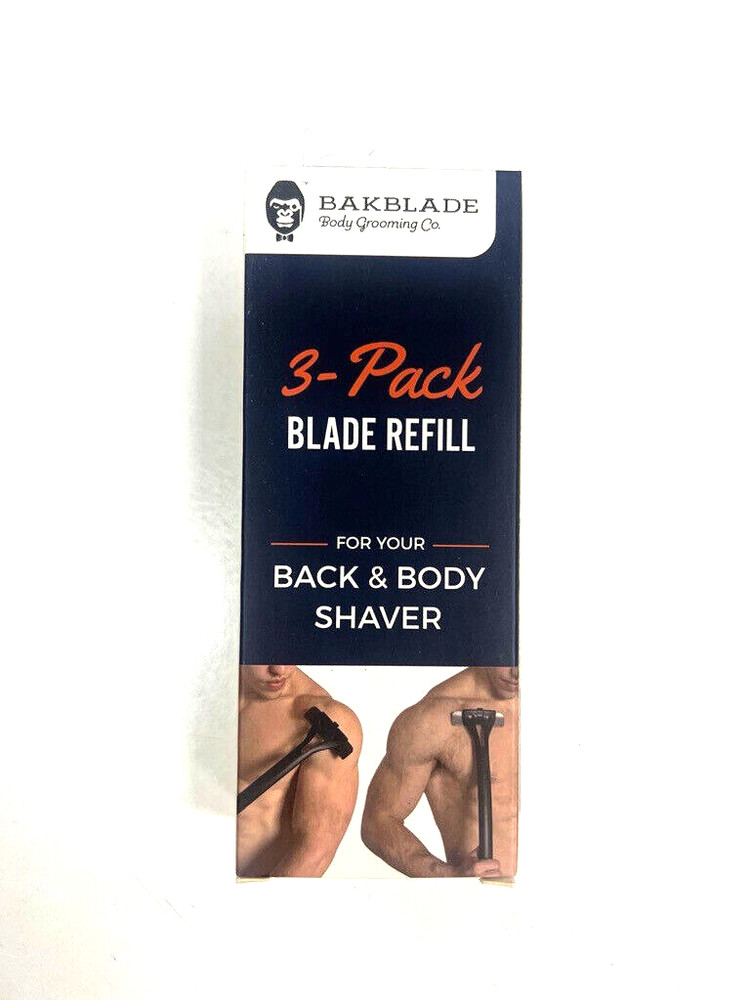 3-Pack Blade Refill for BAKBLADE 1.0 Back and Body Shaver