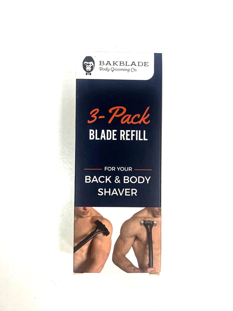 3-Pack Blade Refill for BAKBLADE 1.0 Back and Body Shaver
