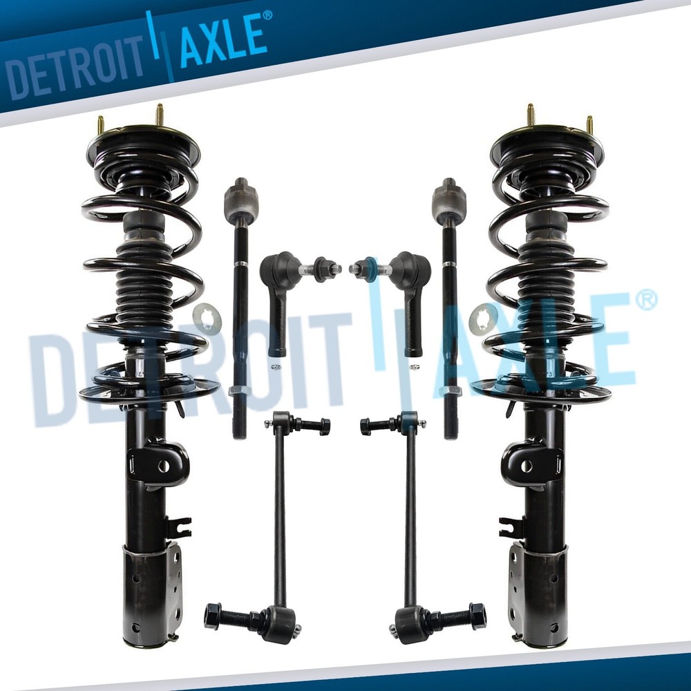 AWD Front Struts & Spring Tie Rod Ends Sway Bars for 2013 - 2018 Ford Explorer