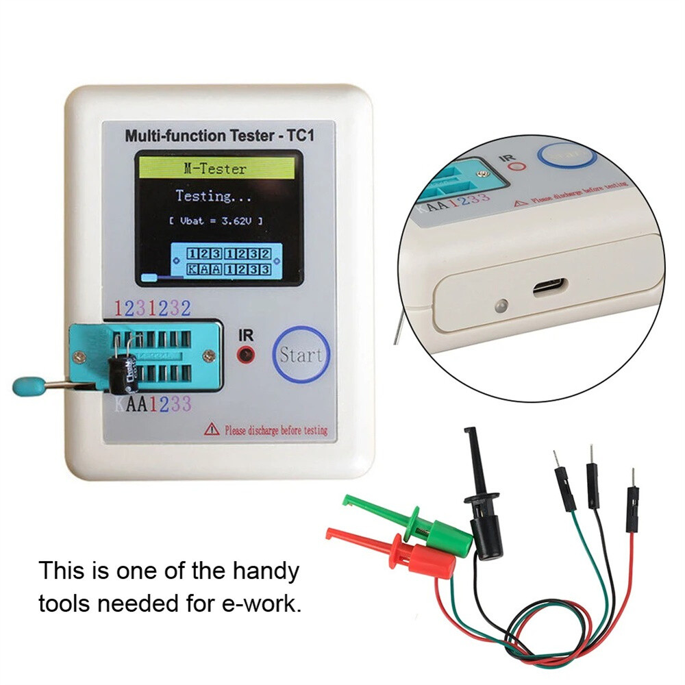 3PCS Hook Type Test Clip Probes Male Head DuPont Line Cable Precise Transistor