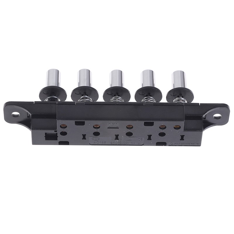 Five-position plug-in button switch for range hood five-position silver switch