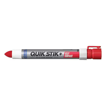 Markal 28882G Solid Paint Marker, 6 In L, Red, Paint