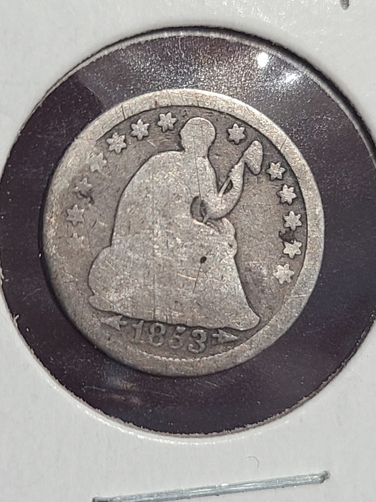 1853-O Seated Liberty Half Dime.