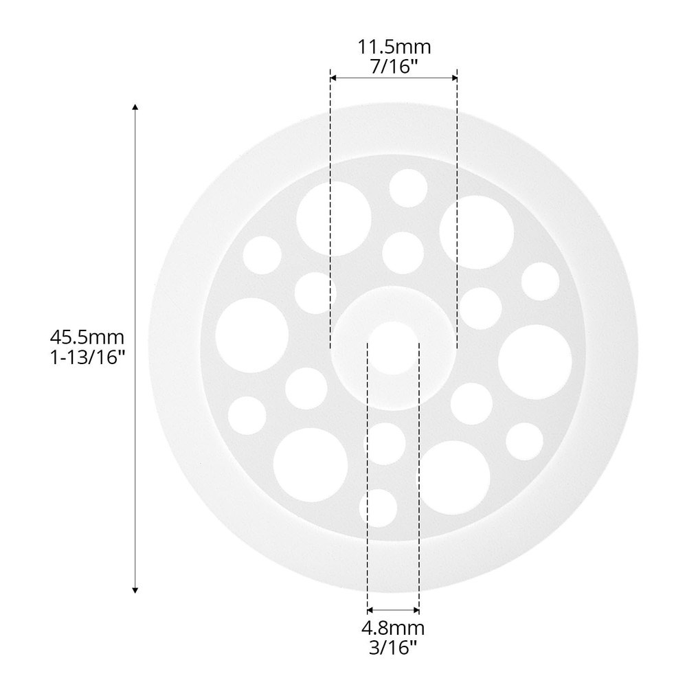 500 Pcs Plastic Washers, 45Mm Load Spreading Washers for Fixing and Supporting R