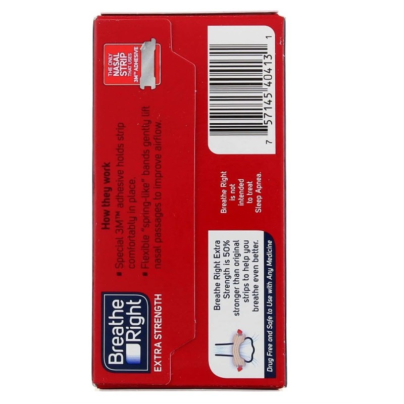 Breathe Right Nasal Strips Trial Pack, 8 Tan Strips NEW