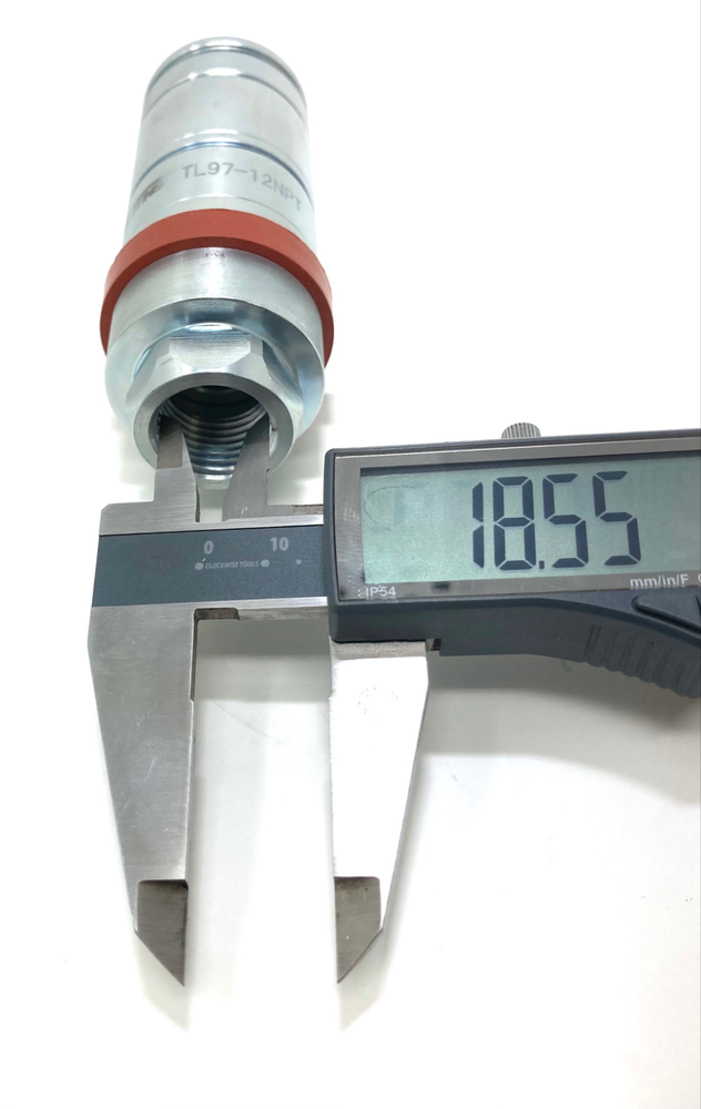 1/2" NPT Ag Female Hydraulic Quick Coupler Push Pull Connect Under Pressure TL97