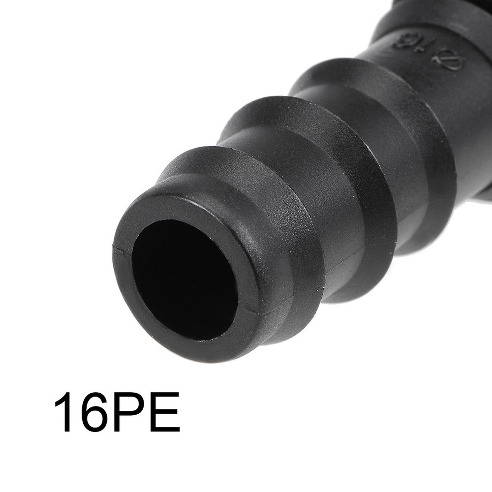 Barb Drip Pipe Connector 16PE Hose Fitting Staright , Plastic 5pcs