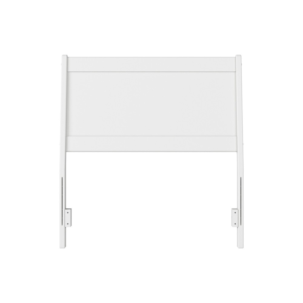 Casanova Twin Solid Wood Panel Headboard in White
