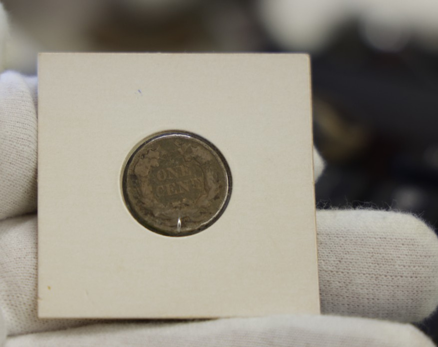 1857 US Flying Eagle 1c VG (Corrosion)