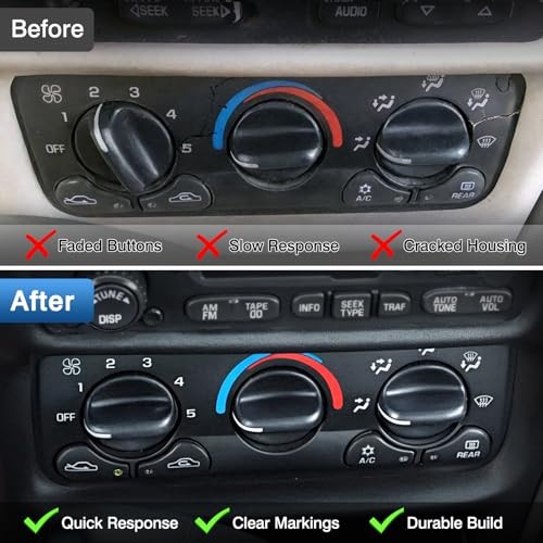 AC Heater Climate Control Module Compatible with 1997-2003 Chevy Malibu 1997