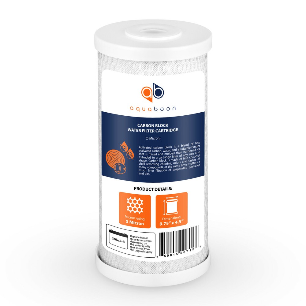 Big Blue CTO Carbon Block & Sediment 10”x4.5" Replacement Filter Cartridges Set