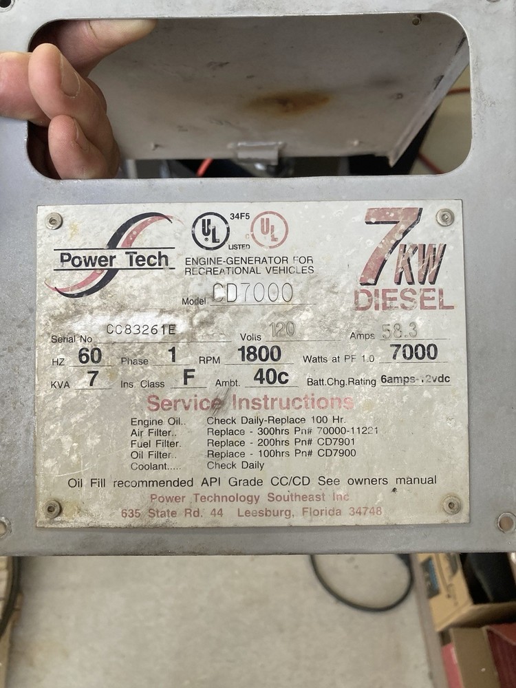 Powertech CD7000 Diesel Generator