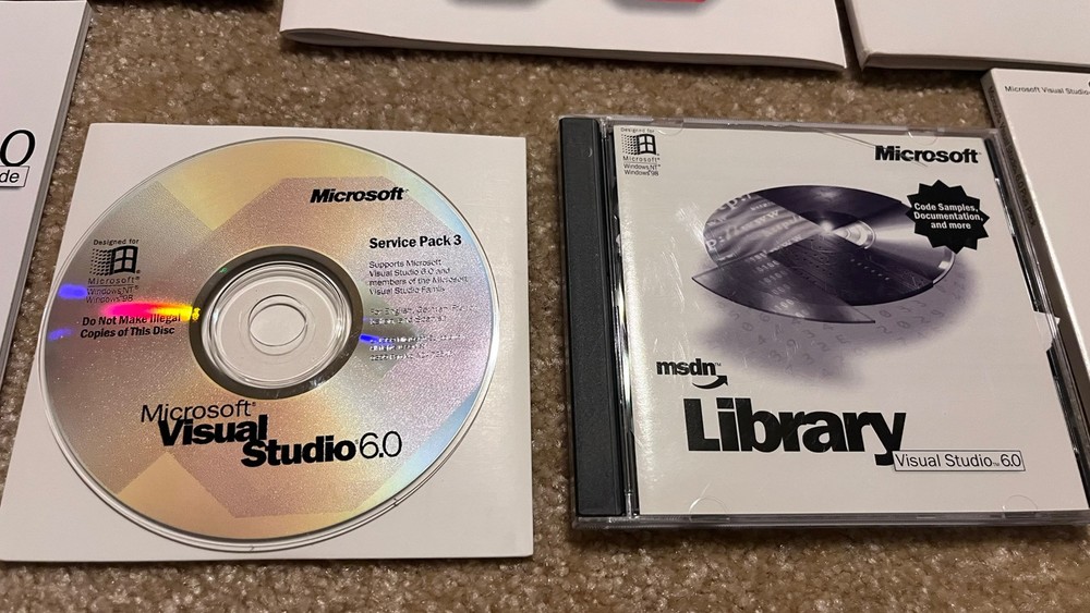 Microsoft Visual Studio 6.0 Resources, Plus Pack + msdn Library + Service Pack 3