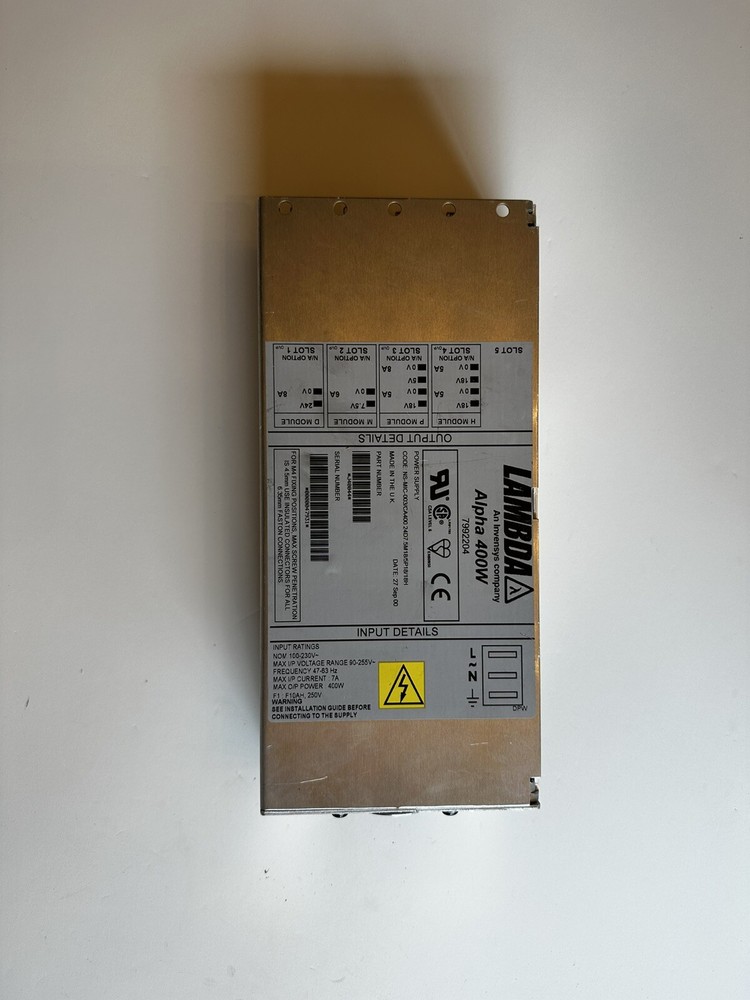 PerkinElmer TurboMass Lambda 400W Main Power Supply