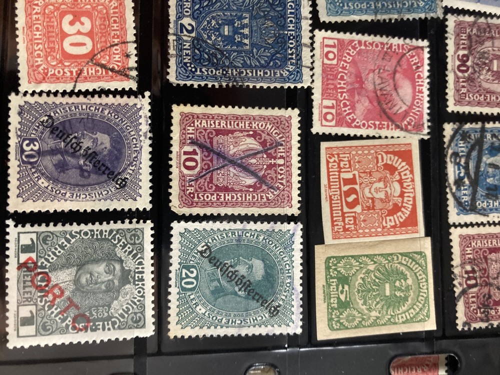 Austrian Stamps, Vintage, 203, various qualities