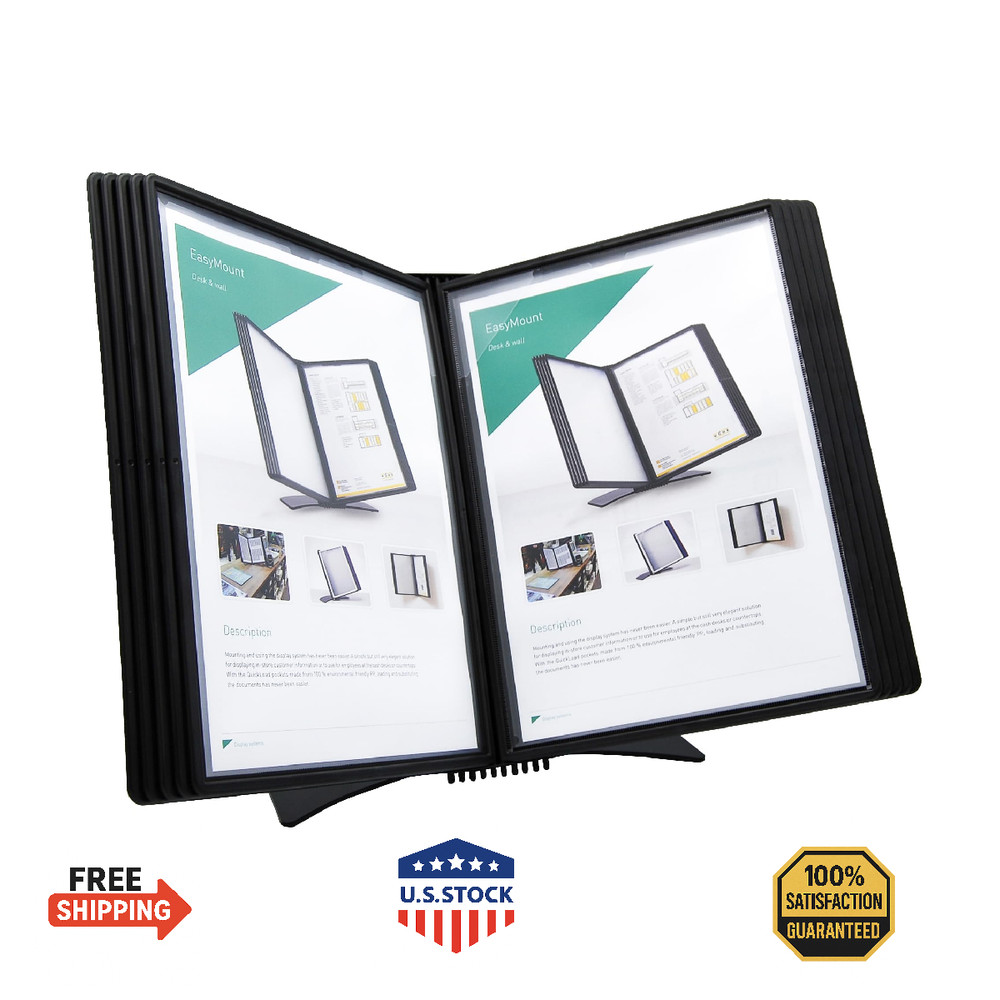 Tarifold DJOIS Desktop Reference & Display System, Metal Base, 20-Sheet Capacity