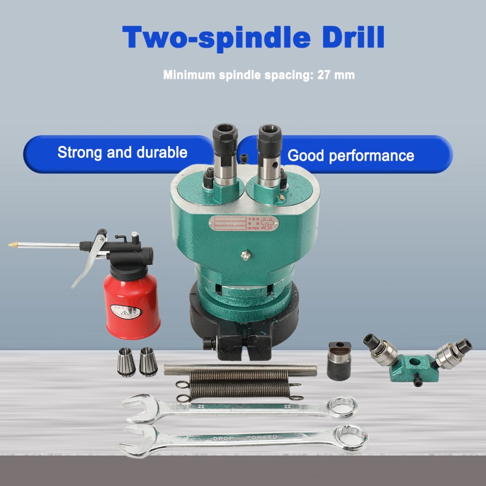 Two-Spindle Drill Adjustable Multi-Spindle Machine Multihead Drill ST125-ER20/13