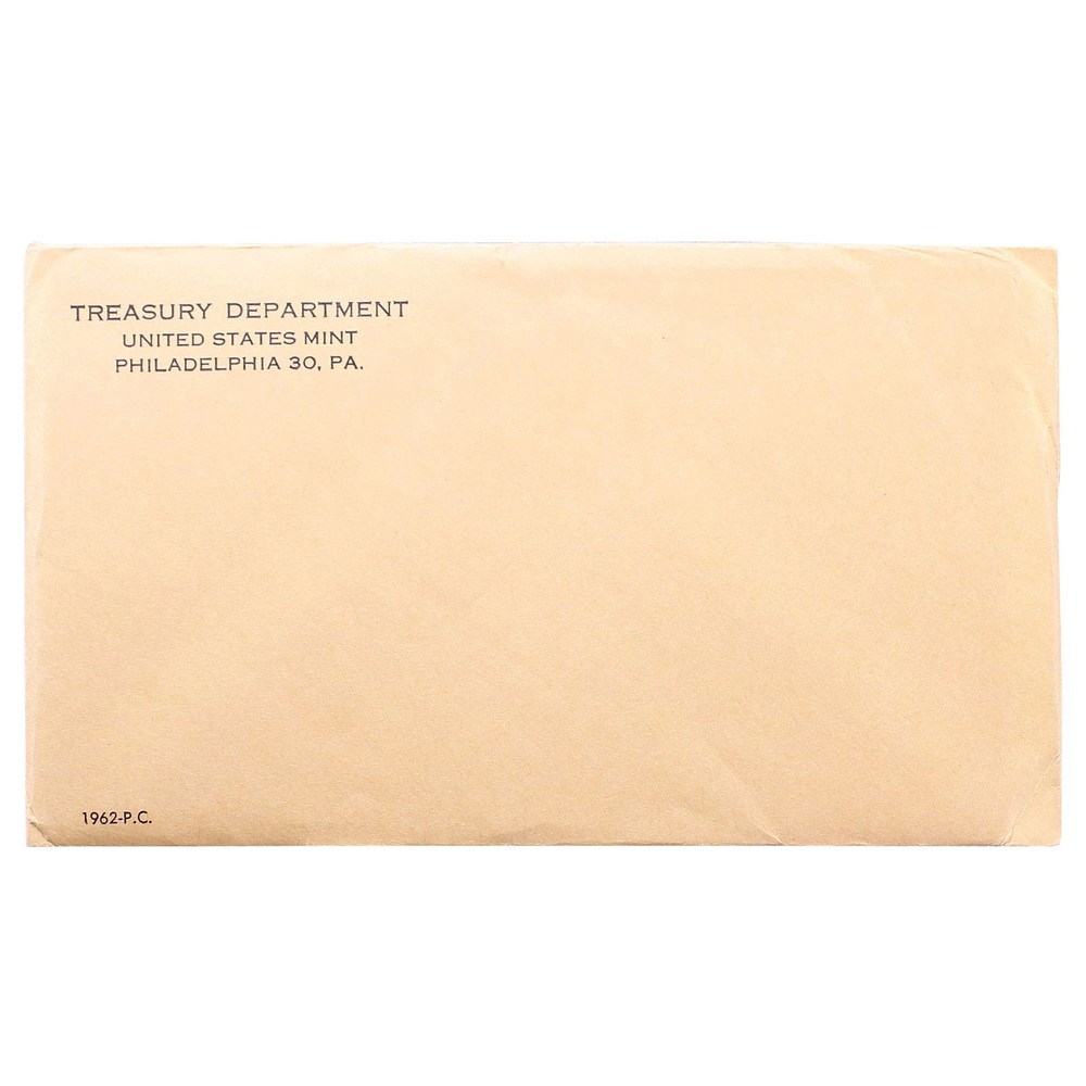 1962 (P) Proof Set Original Envelope 90% Silver US Mint 5 Coins