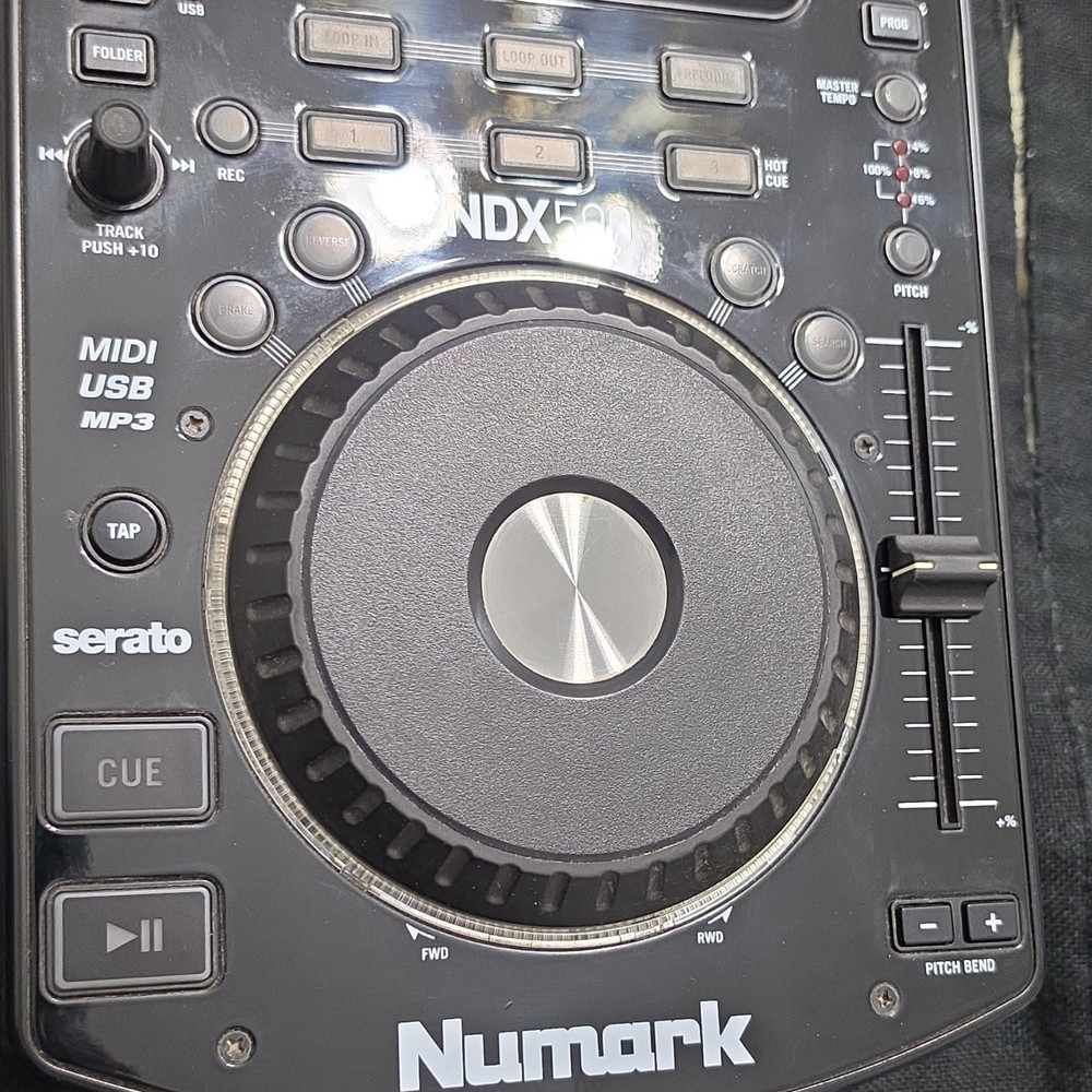 Numark NDX500 DJ Controller CD/MP3 Player USB MIDI Pitch Control Reverse
