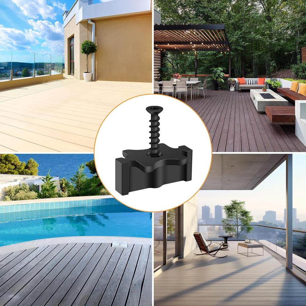 1000 Pack Hidden Deck Fasteners for Composite Decking Board, Composite Decking C