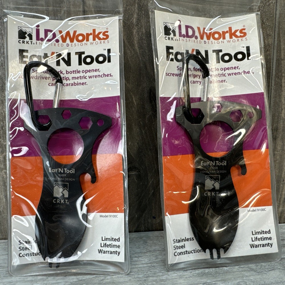 2 Pack New CRKT TOOL EAT'n TOOL Multi-Tool SURVIVAL SPOONS