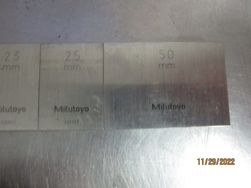 12pc Mitutoyo Gage Blocks