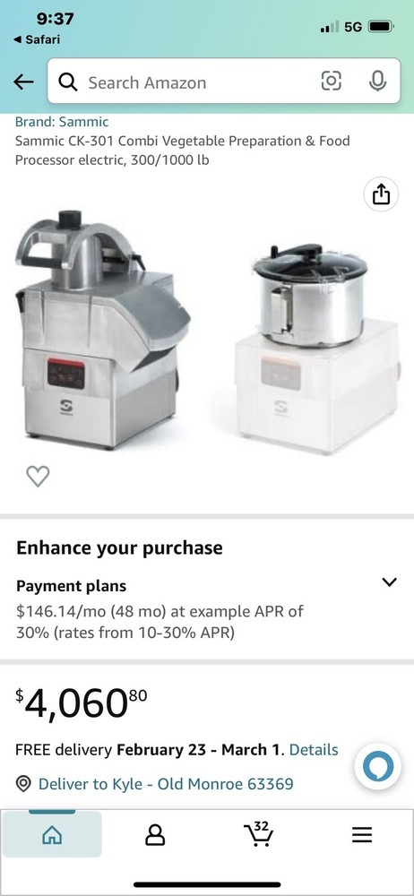 Sammic CK 301 Food Processor