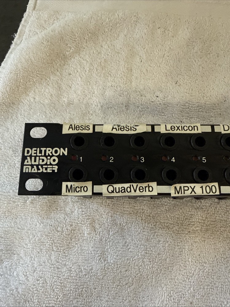 Deltron Audio Master Modular Patch Bay Vintage 24 Channel