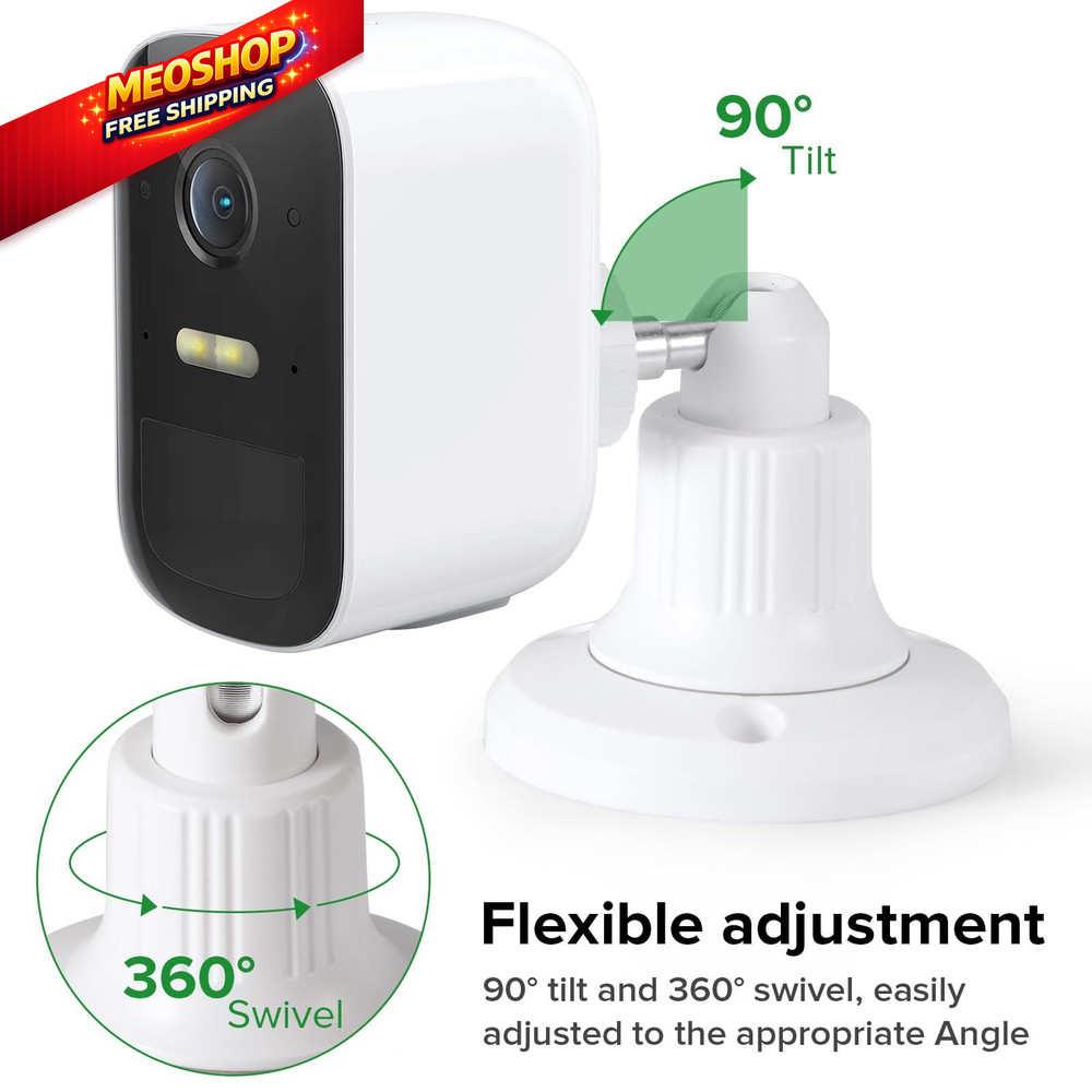 wochel 2Pack Security Camera Mount Compatible with eufy Solocam White