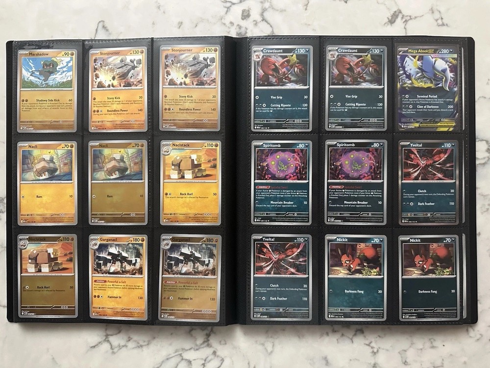 Mega Evolutions - Complete Base Set - C,U,R,RR and Reverses - With Binder