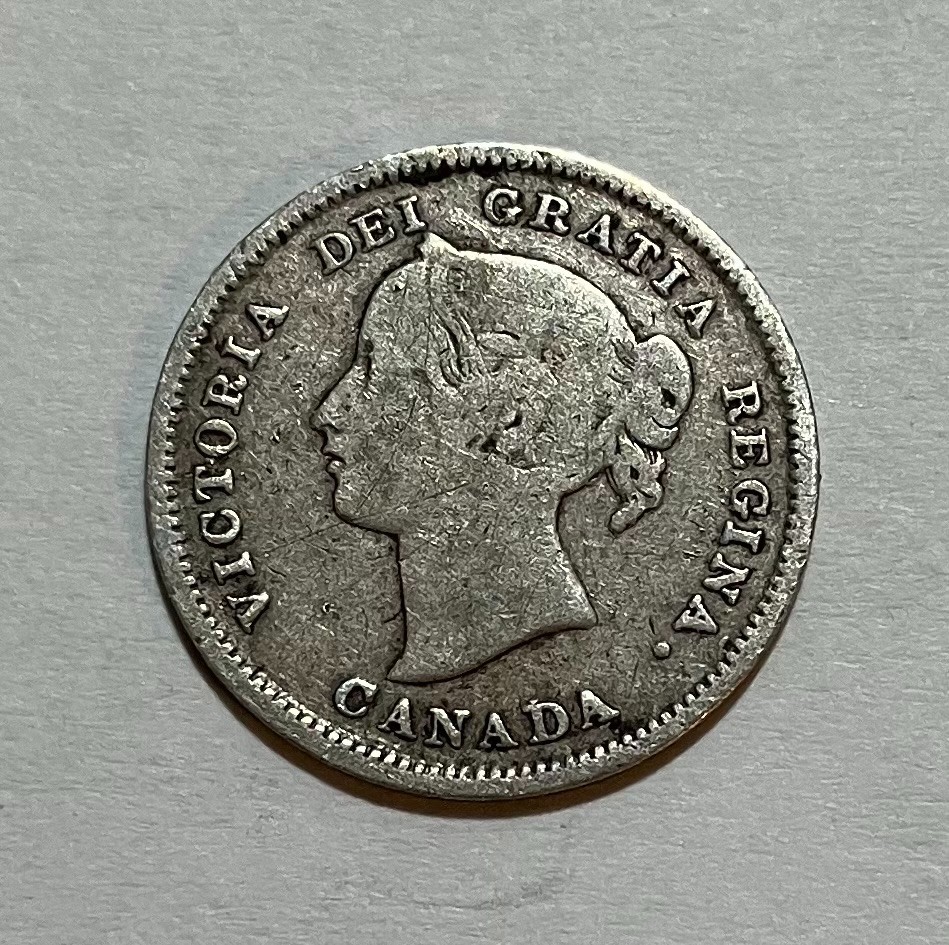 1893 Canada Silver 5 Cents