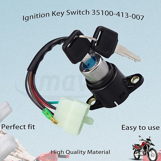 35100-413-007 Ignition Start Switch Lock Key Assembly Aftermarket Replacement Pa